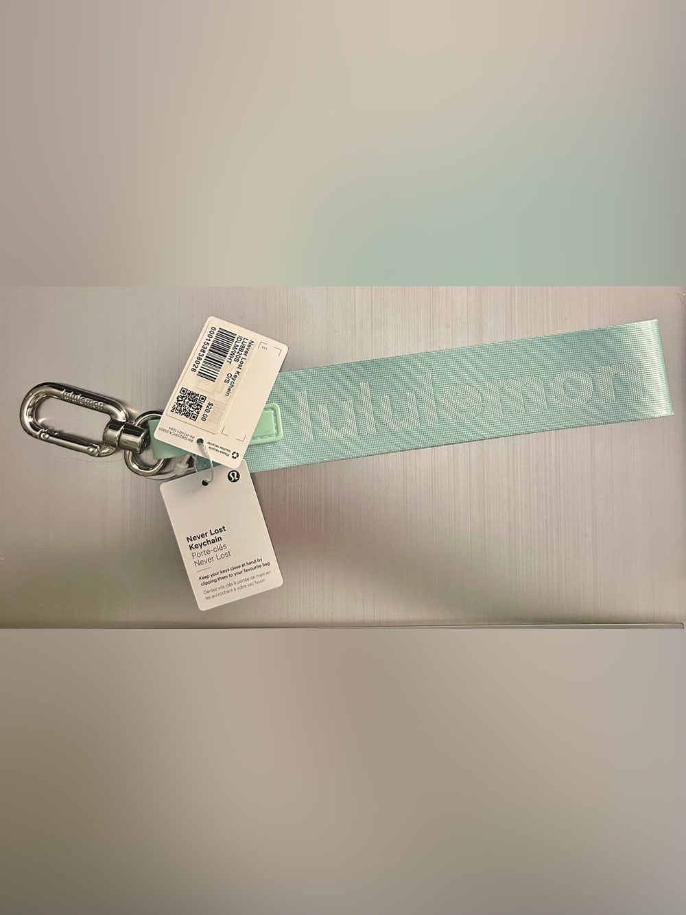 Lululemon Never Lost Keychain